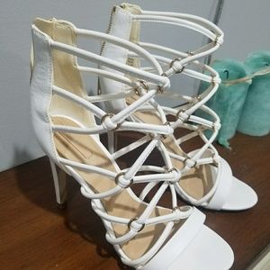 Aldo White Summer Open Toe Heel